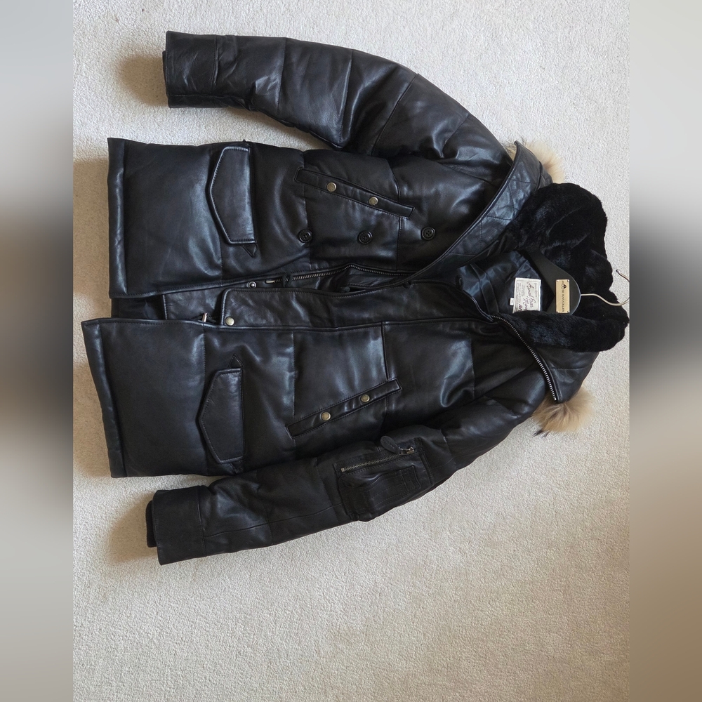 Down coat. AVIREX